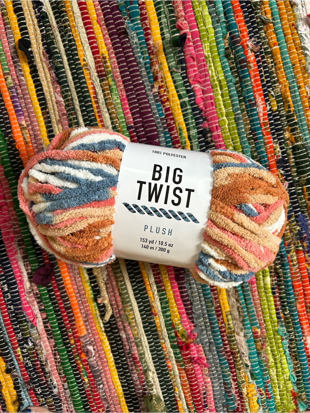 Big Twist Terracotta Variegated Plush Yarn
